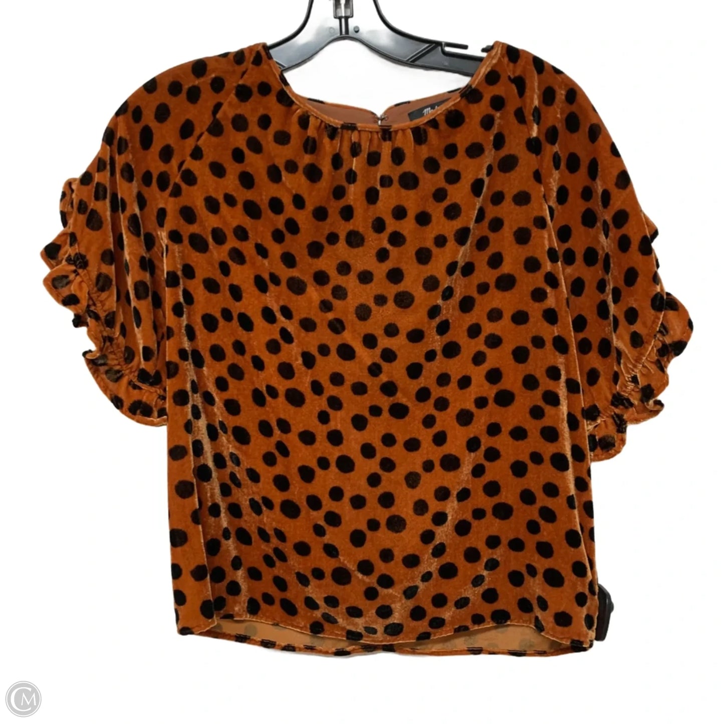 Top Short Sleeve By Madewell In Animal Print, Size: Xxs