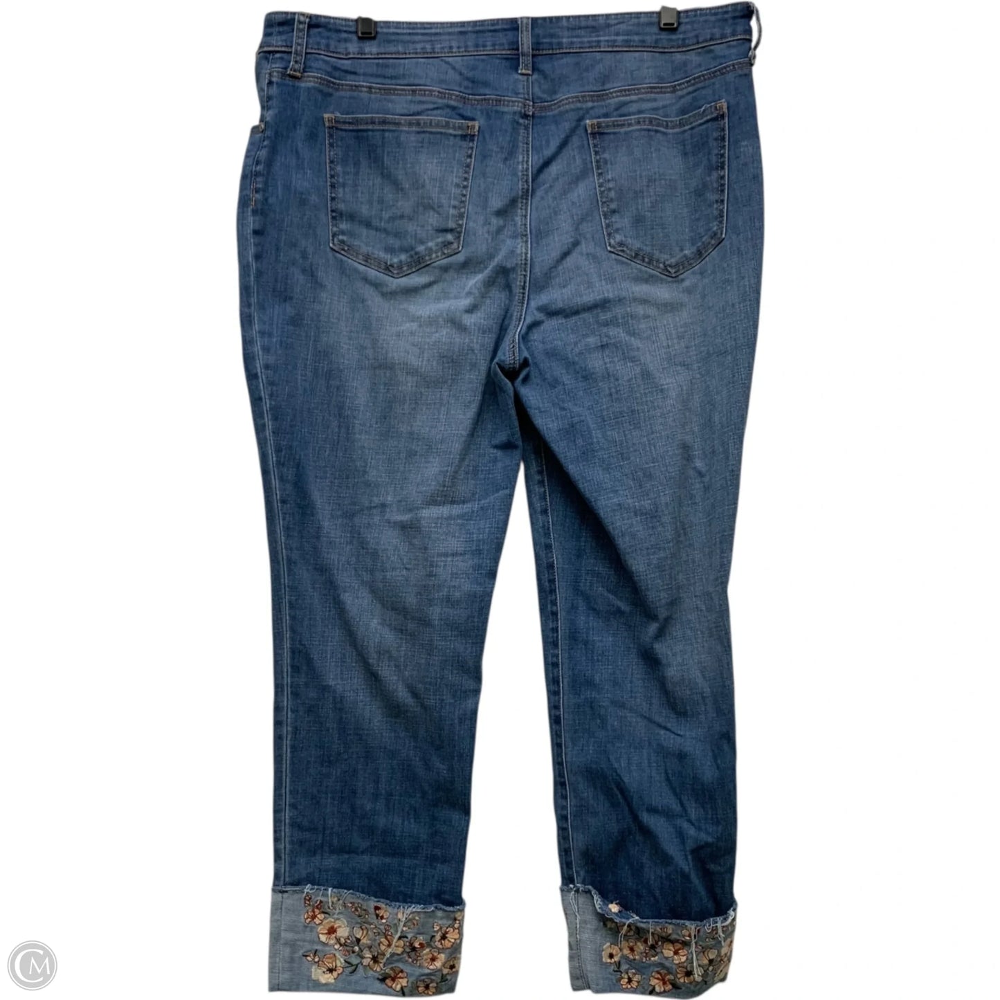 Jeans Boyfriend By Chicos In Blue Denim, Size: 14