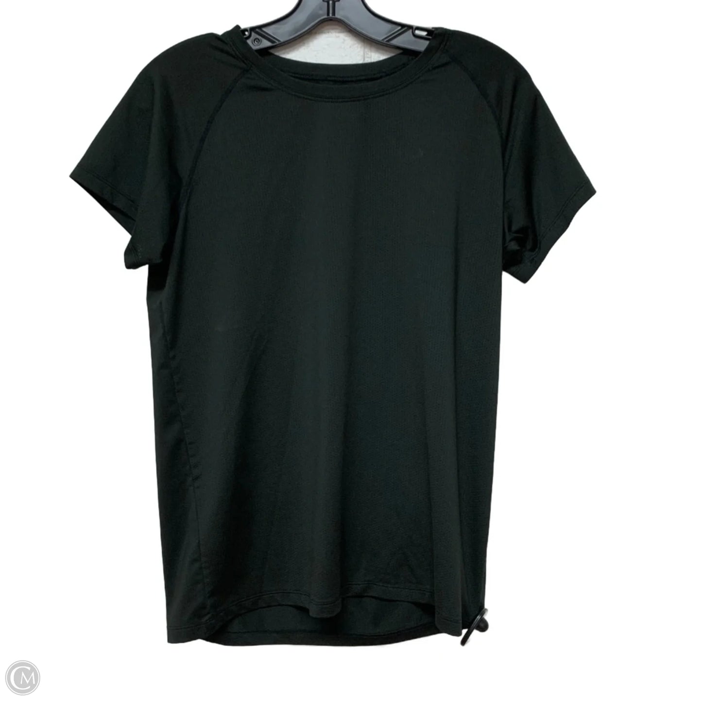 Athletic Top Short Sleeve By Lululemon In Black, Size: M