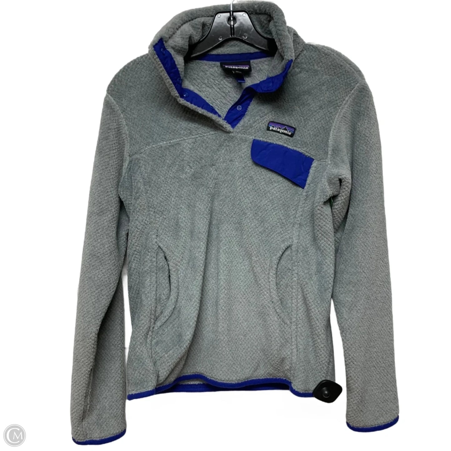 Jacket Fleece By Patagonia In Grey, Size: S