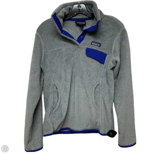 Jacket Fleece By Patagonia In Grey, Size: S