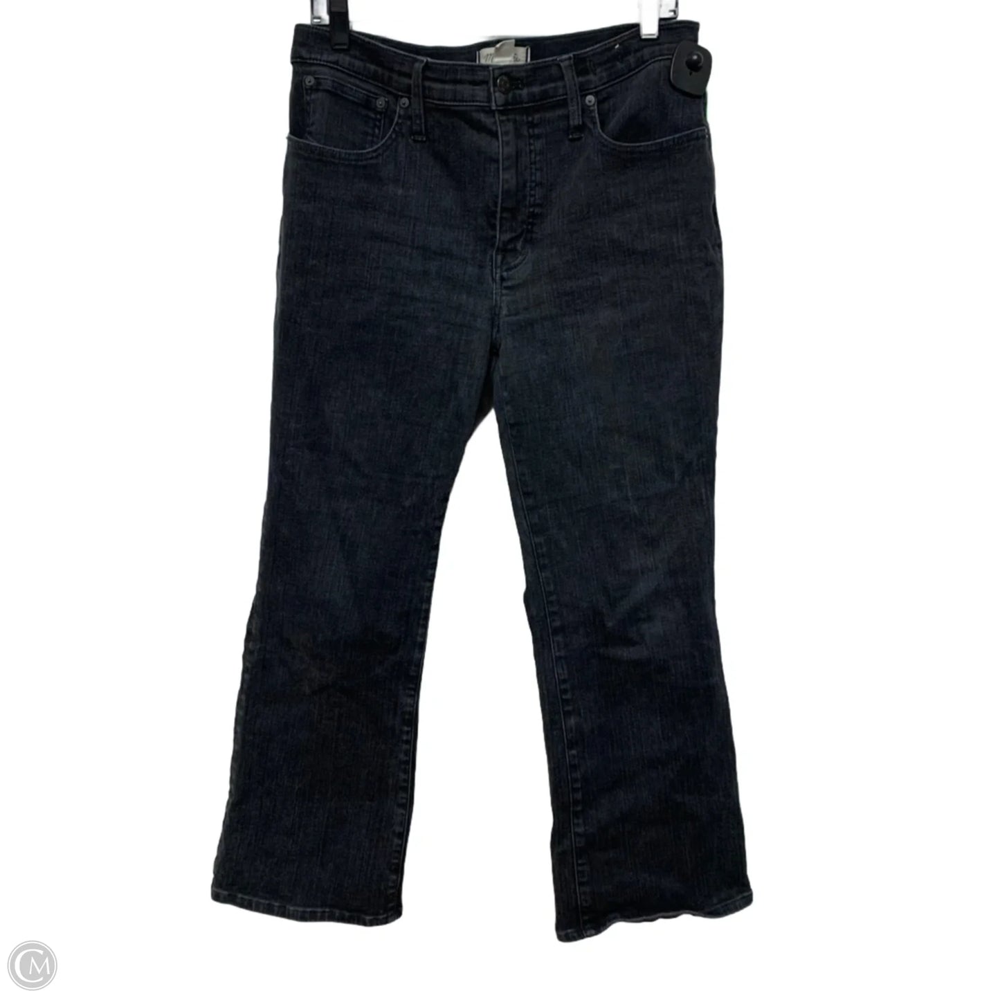 Jeans Flared By Madewell In Black Denim, Size: 12
