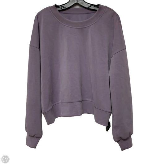 Athletic Sweatshirt Crewneck By Lululemon In Purple, Size: M