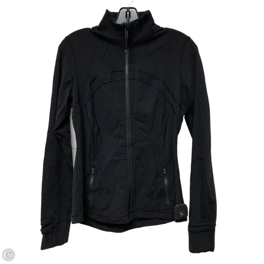Athletic Jacket By Lululemon In Black, Size: M