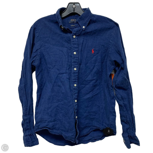 Top Long Sleeve By Polo Ralph Lauren In Blue, Size: S
