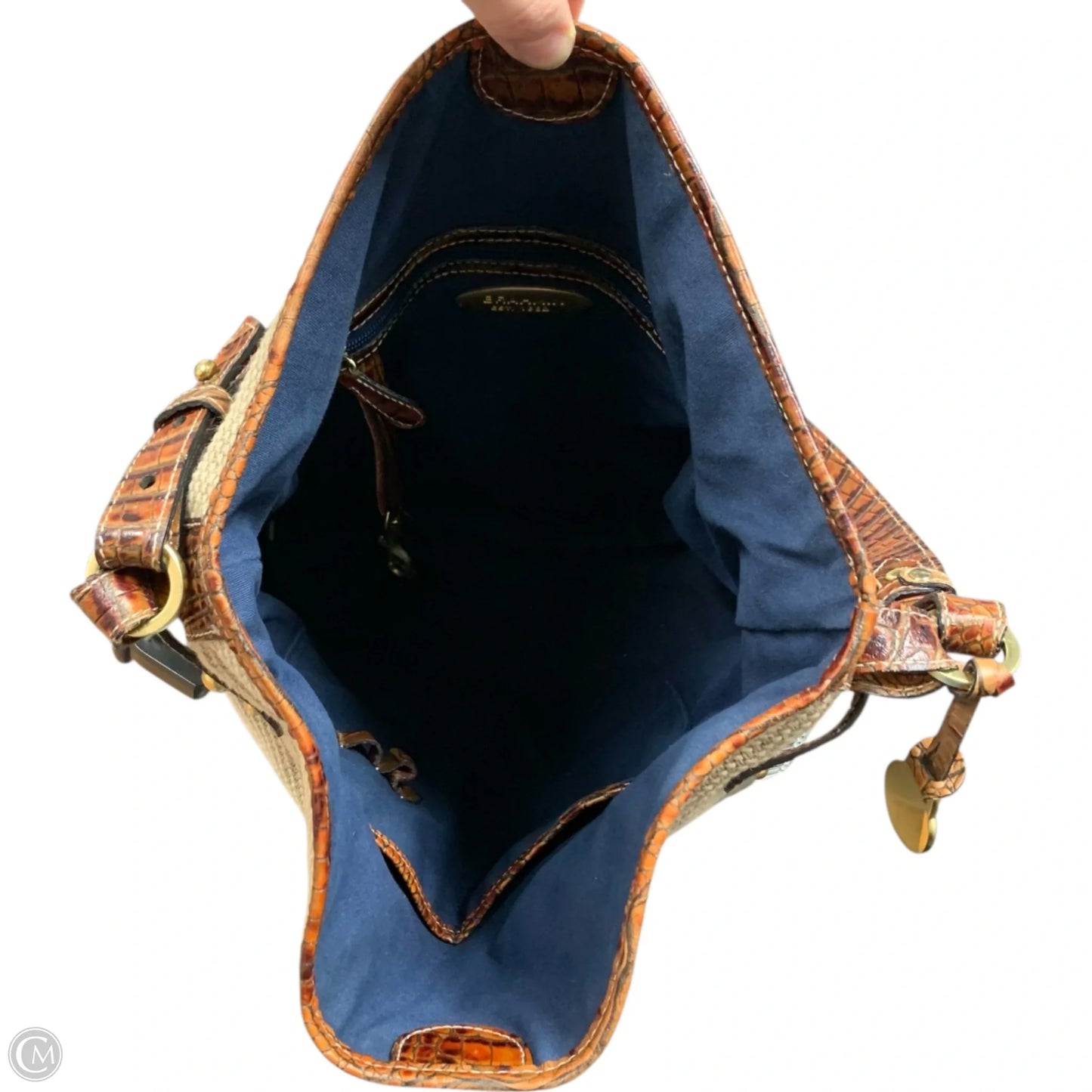 Handbag Designer By Brahmin, Size: Large