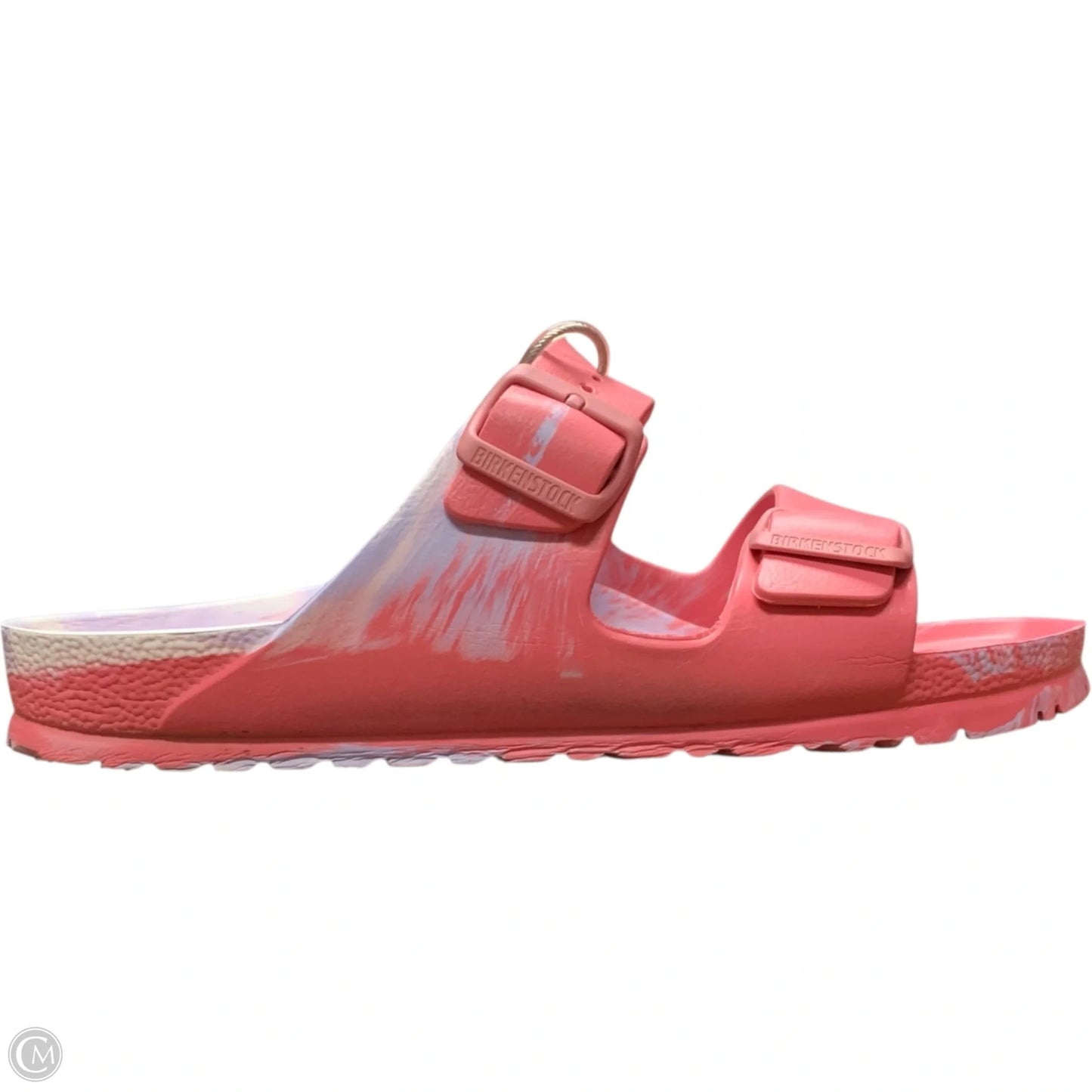 Sandals Flats By Birkenstock In Blue & Pink, Size: 10