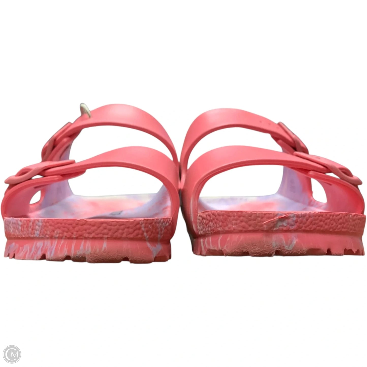 Sandals Flats By Birkenstock In Blue & Pink, Size: 10