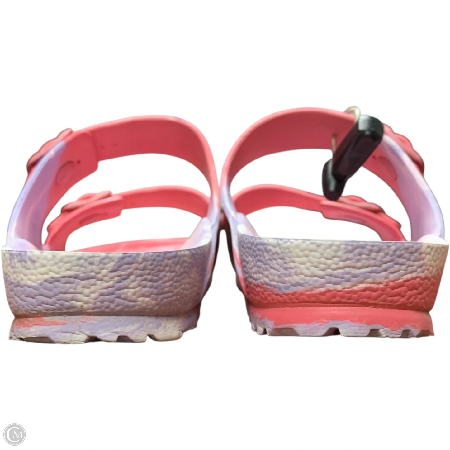 Sandals Flats By Birkenstock In Blue & Pink, Size: 10