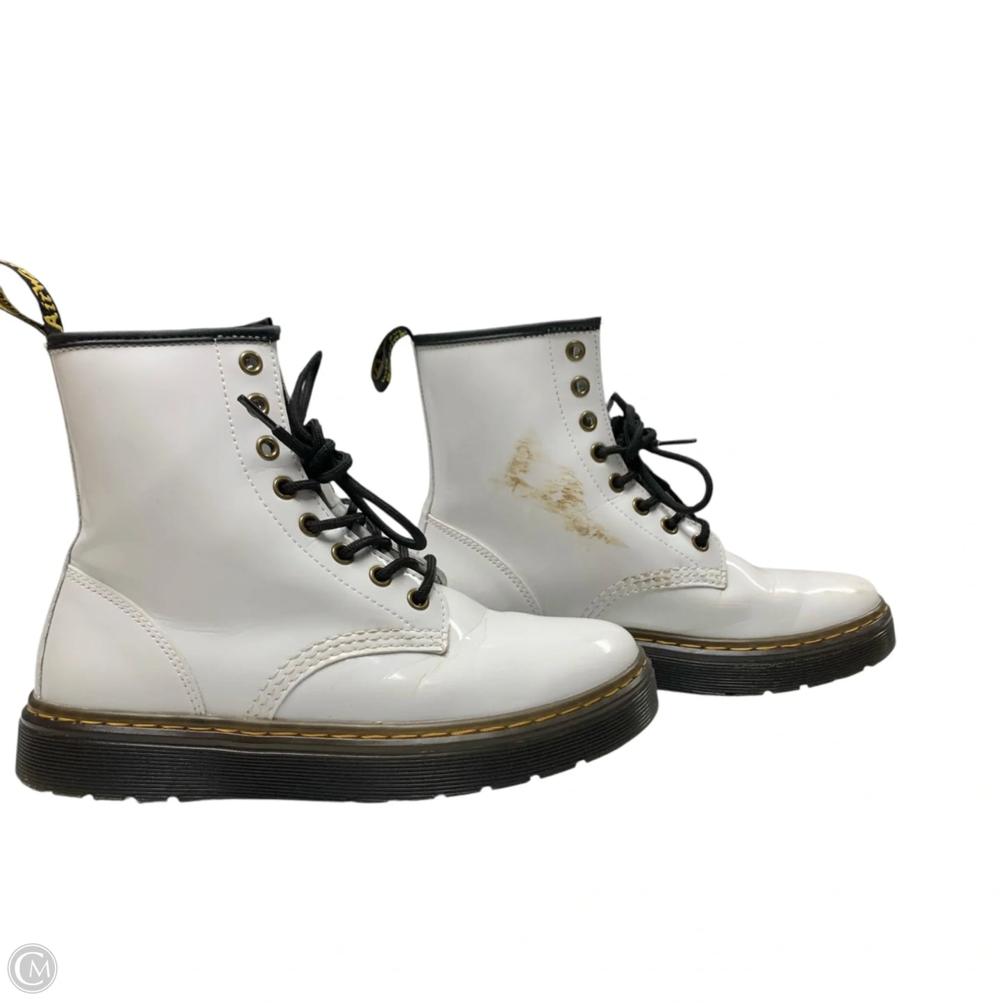 Boots Combat By Dr Martens In White, Size: 7