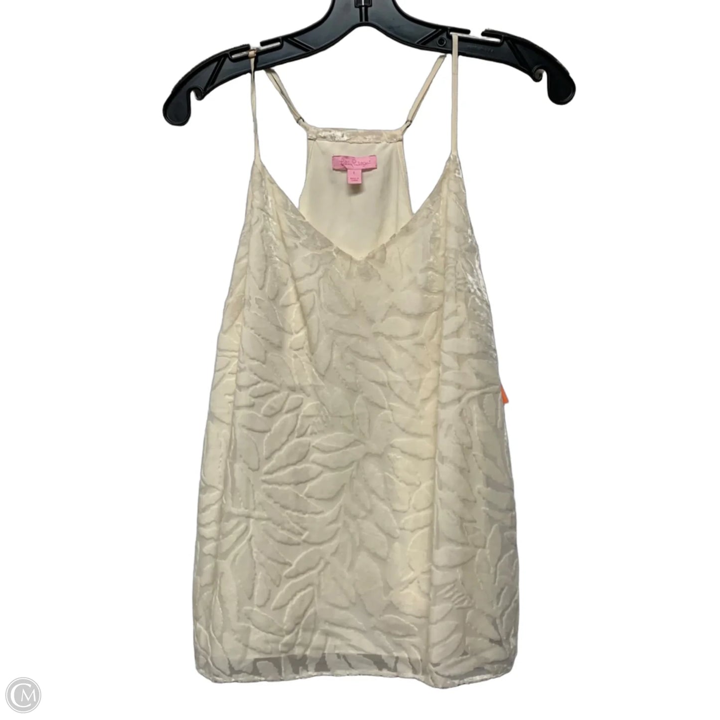 Top Sleeveless Designer By Lilly Pulitzer In Cream, Size: L