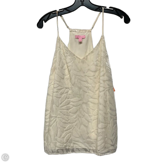 Top Sleeveless Designer By Lilly Pulitzer In Cream, Size: L