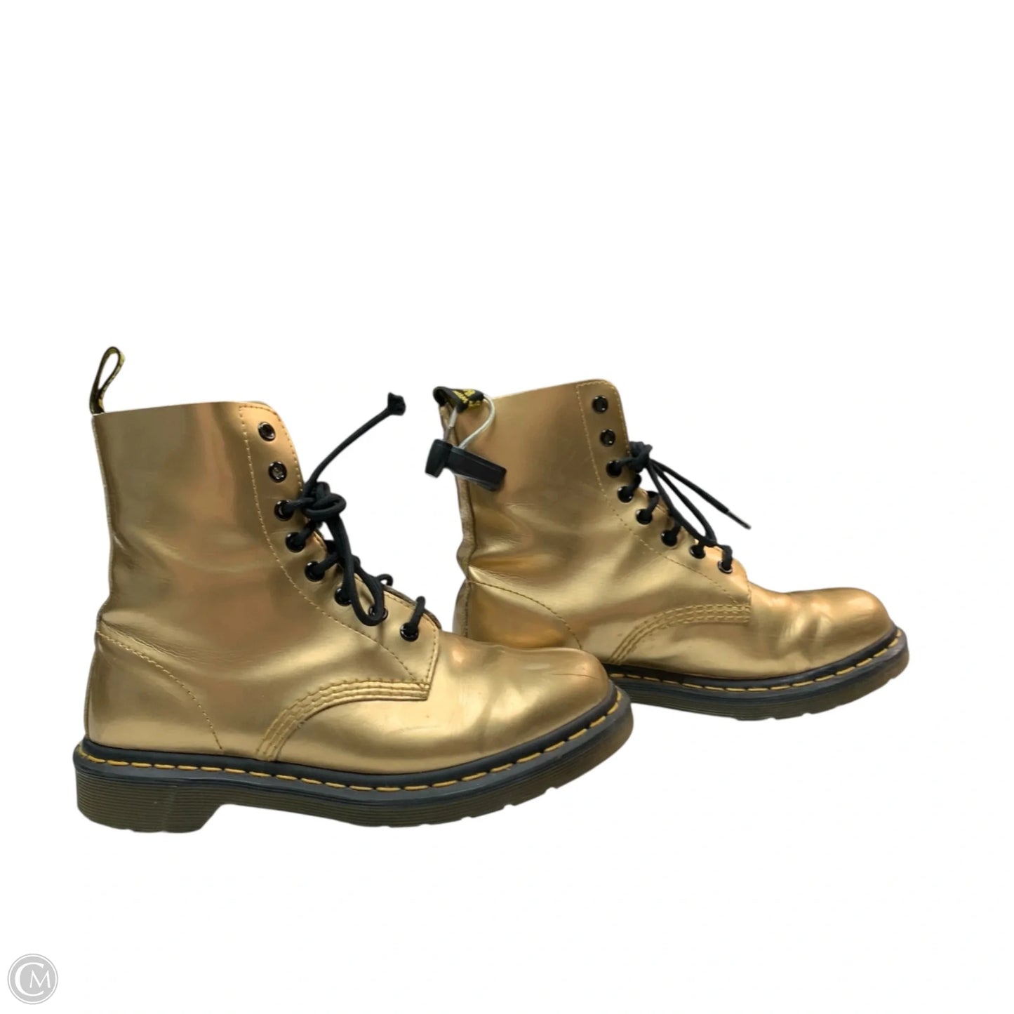 Boots Combat By Dr Martens In Gold, Size: 8