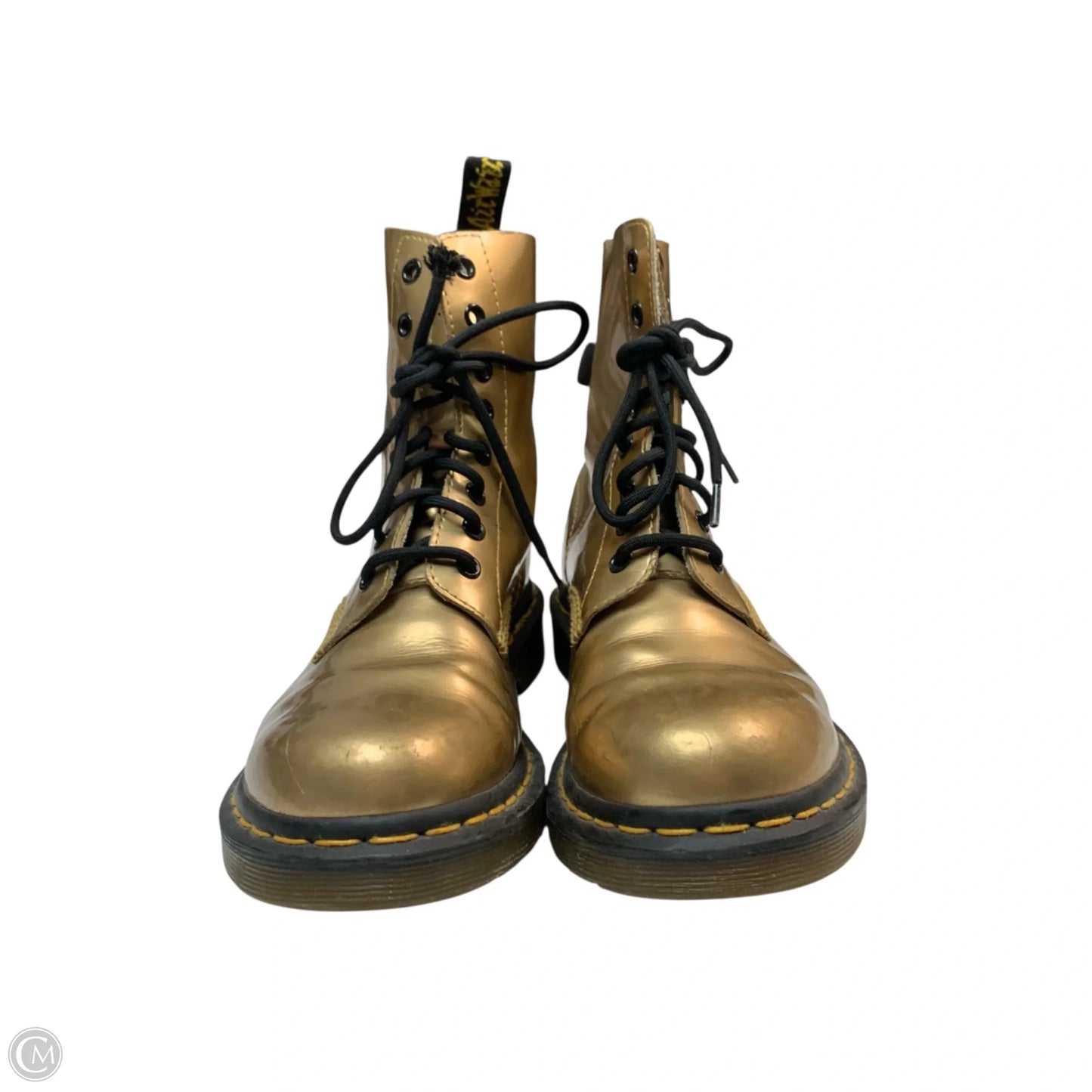 Boots Combat By Dr Martens In Gold, Size: 8