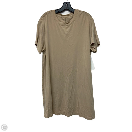 Athletic Dress By Lululemon In Tan, Size: Xl