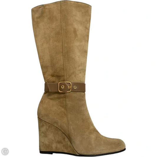 Boots Designer By Coach In Brown, Size: 7.5