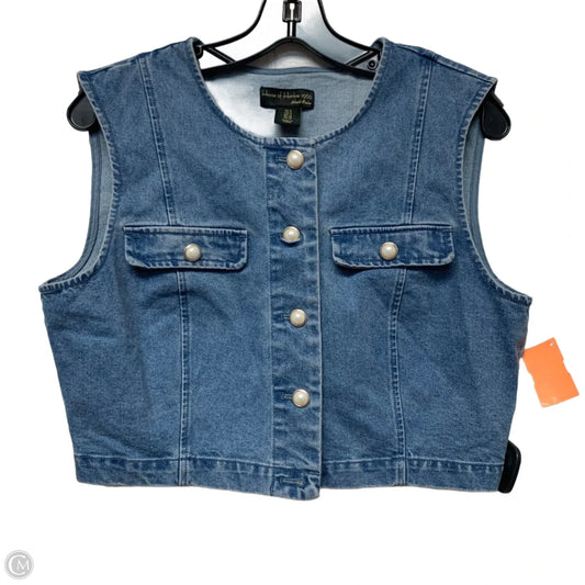 Top Sleeveless By House Of Harlow In Blue Denim, Size: M