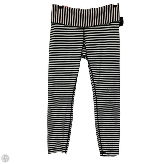 Athletic Leggings By Lululemon In Black & White, Size: M