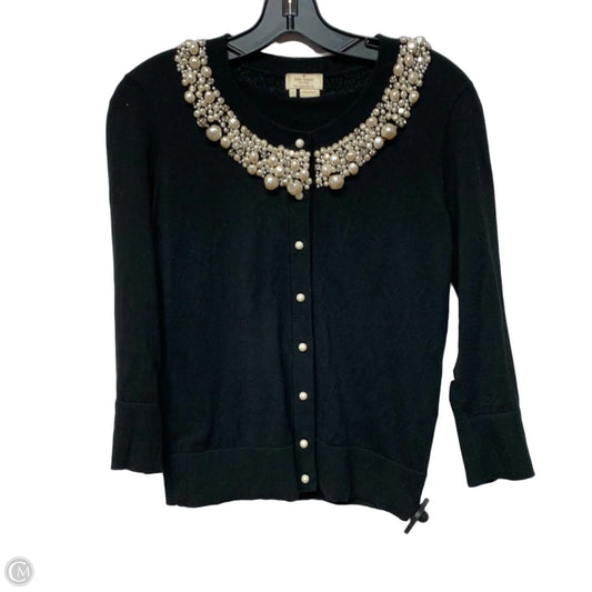 Cardigan Designer By Kate Spade In Black, Size: S