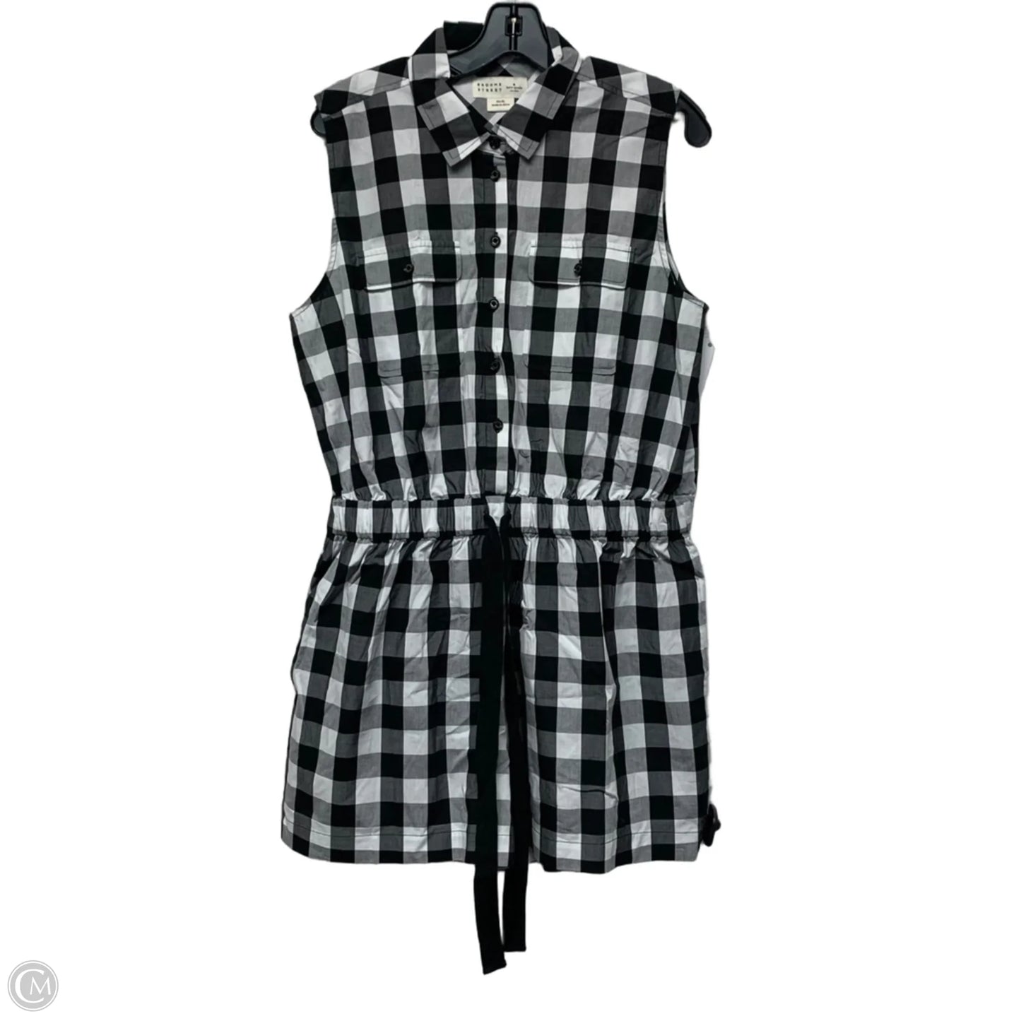 Romper Designer By Kate Spade In Black & White, Size: Xl