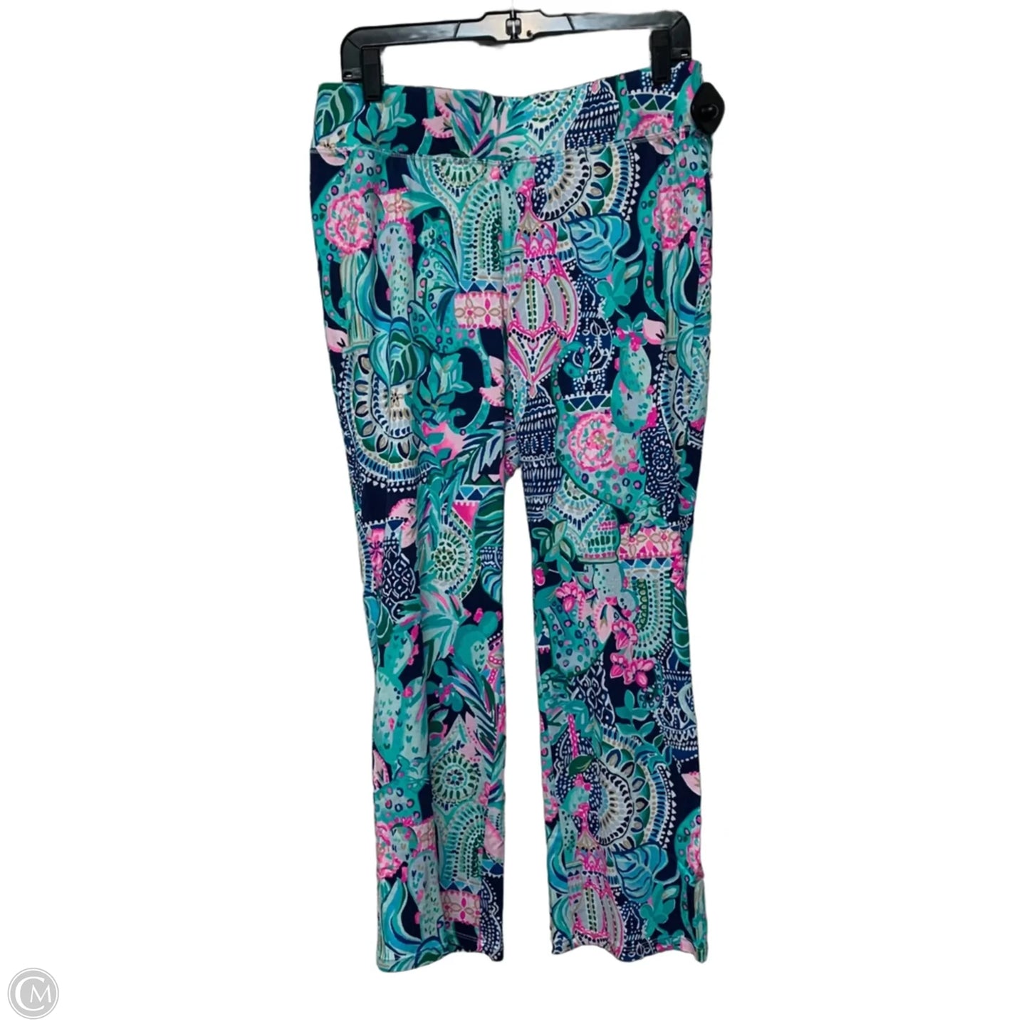 Pants Designer By Lilly Pulitzer In Blue & Green, Size: L