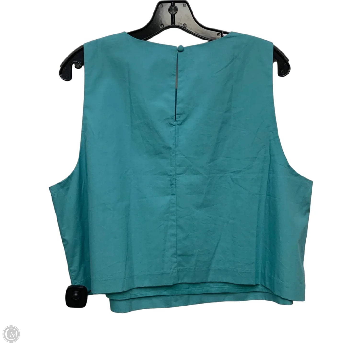 Top Sleeveless Basic By Banana Republic In Teal, Size: Xl