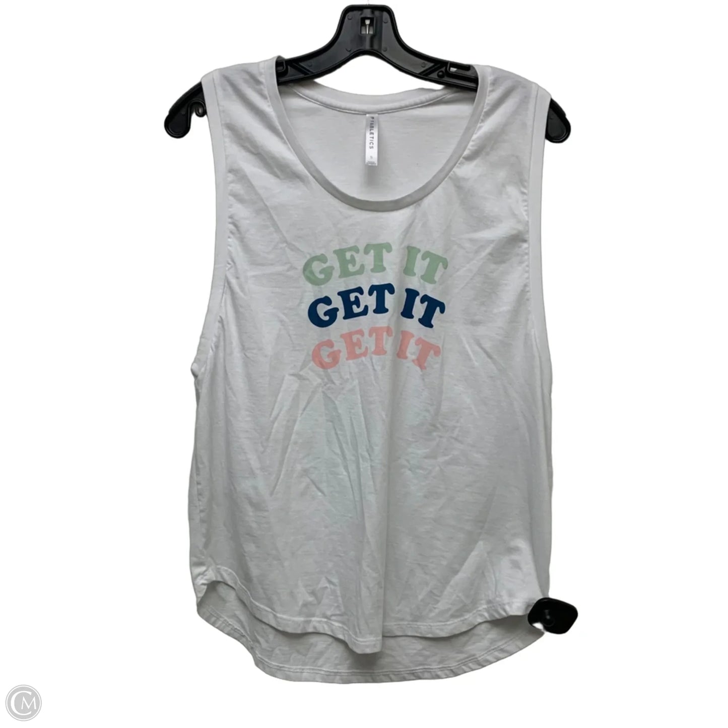 Athletic Tank Top By Fabletics In White, Size: S