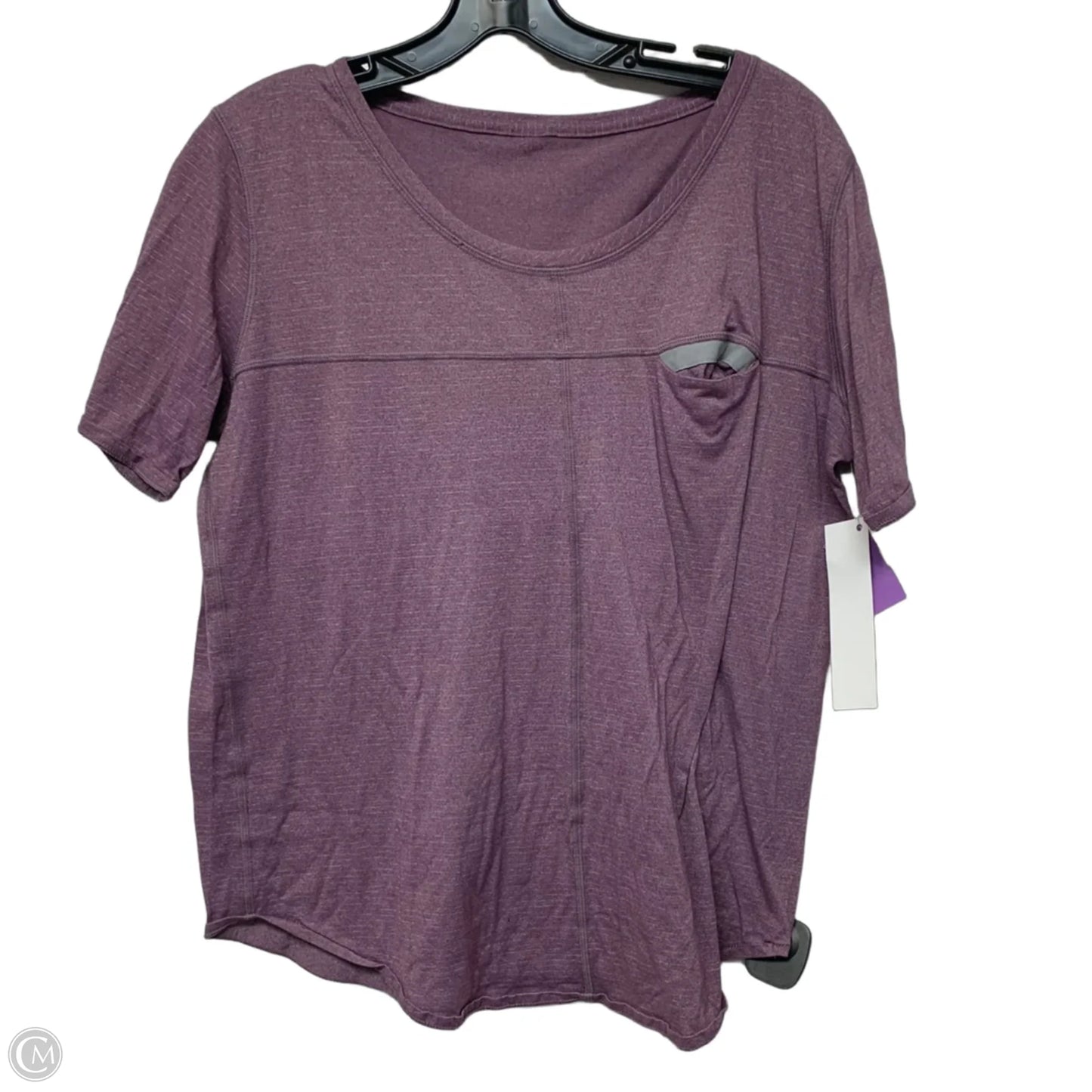Athletic Top Short Sleeve By Lululemon In Purple, Size: S