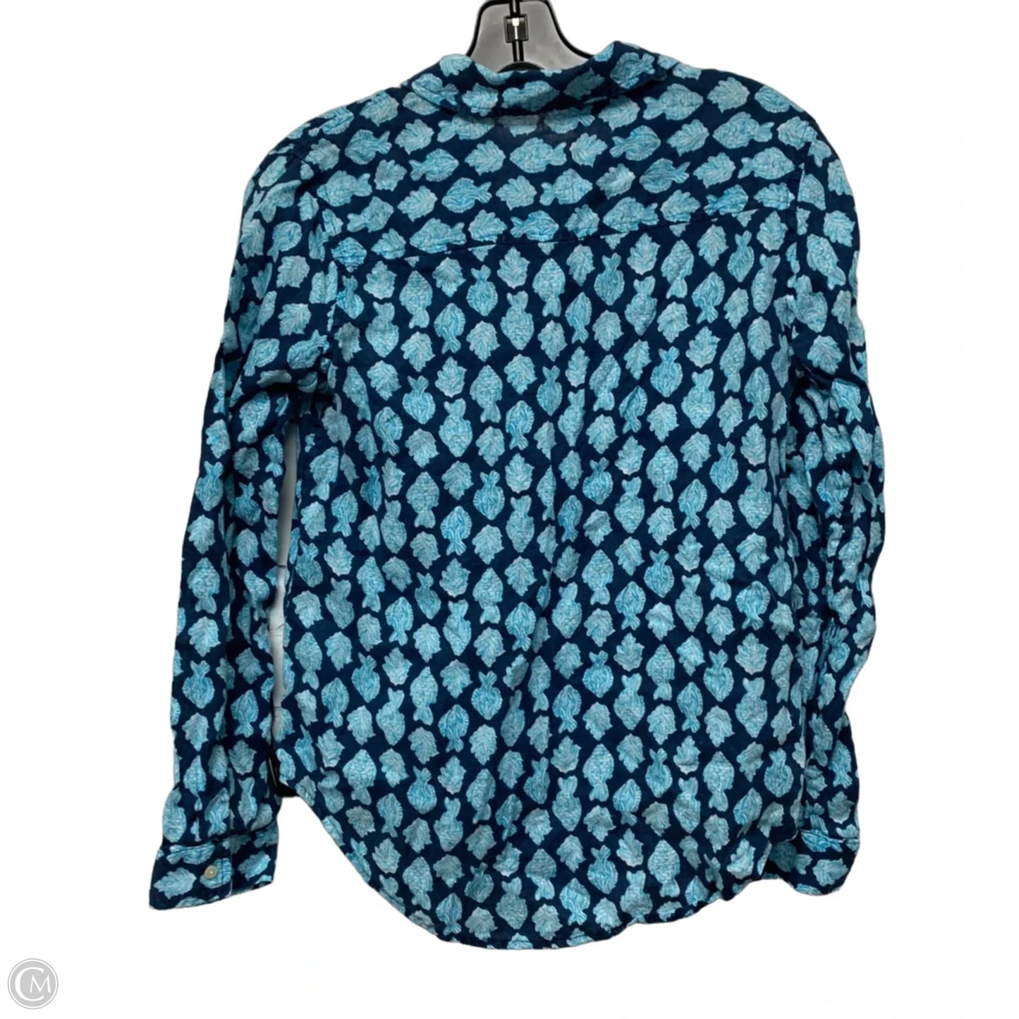 Top Long Sleeve Designer By Lilly Pulitzer In Blue, Size: Xs