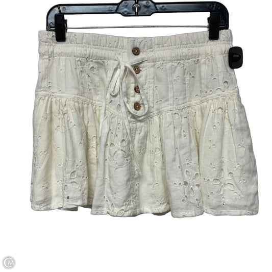 Skirt Mini & Short By Free People In Cream, Size: S