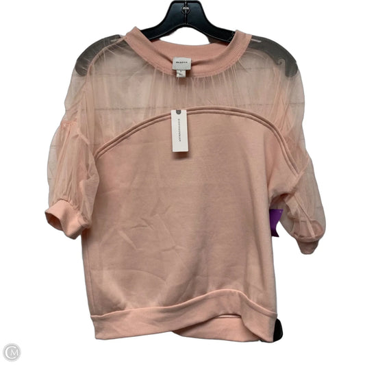 Top Short Sleeve By Maeve In Pink, Size: S