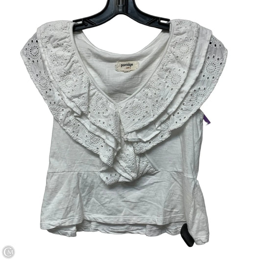 Top Sleeveless By Porridge In White, Size: S