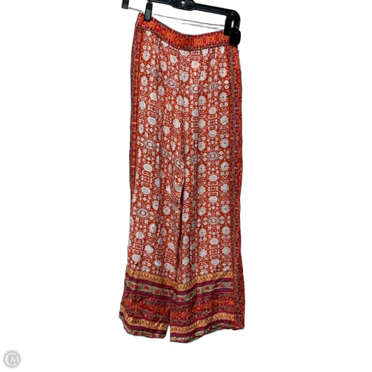Pants Wide Leg By Anthropologie In Orange, Size: Xs