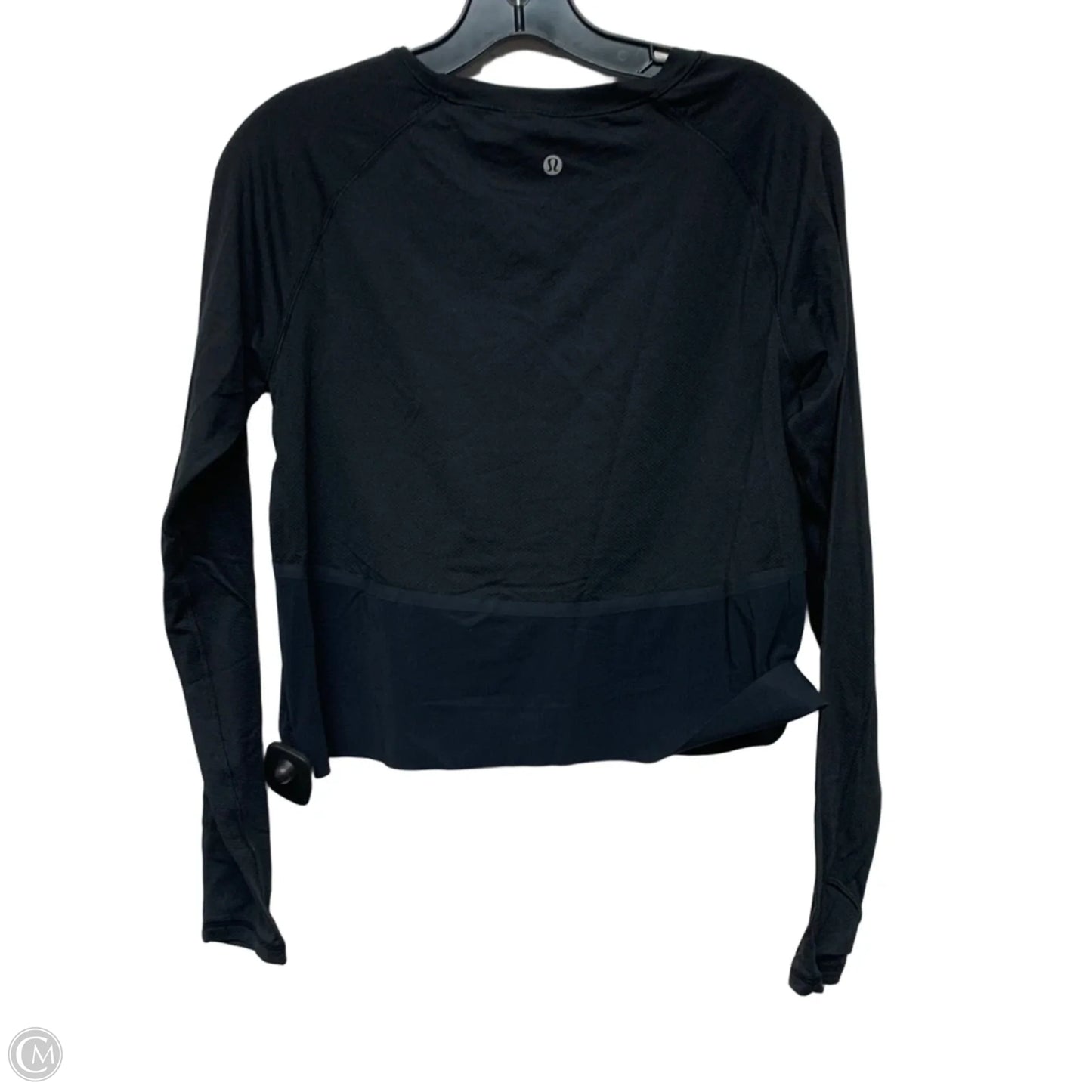 Athletic Top Long Sleeve Crewneck By Lululemon In Black, Size: S
