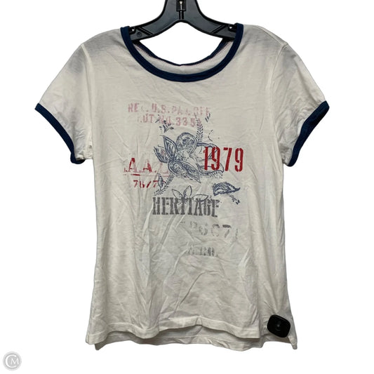 Top Short Sleeve By Pilcro In White, Size: M