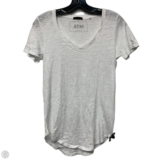 Top Short Sleeve Basic By Atm In White, Size: S