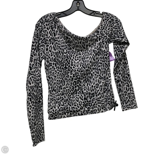 Top Long Sleeve By Good American In Grey, Size: S