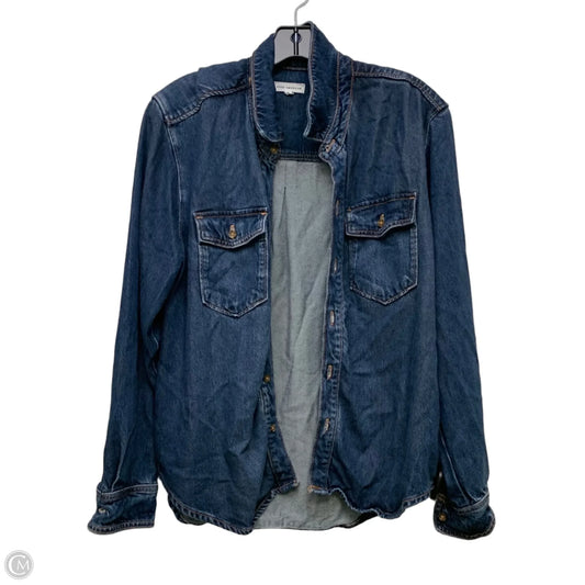 Jacket Denim By Good American In Blue Denim, Size: S