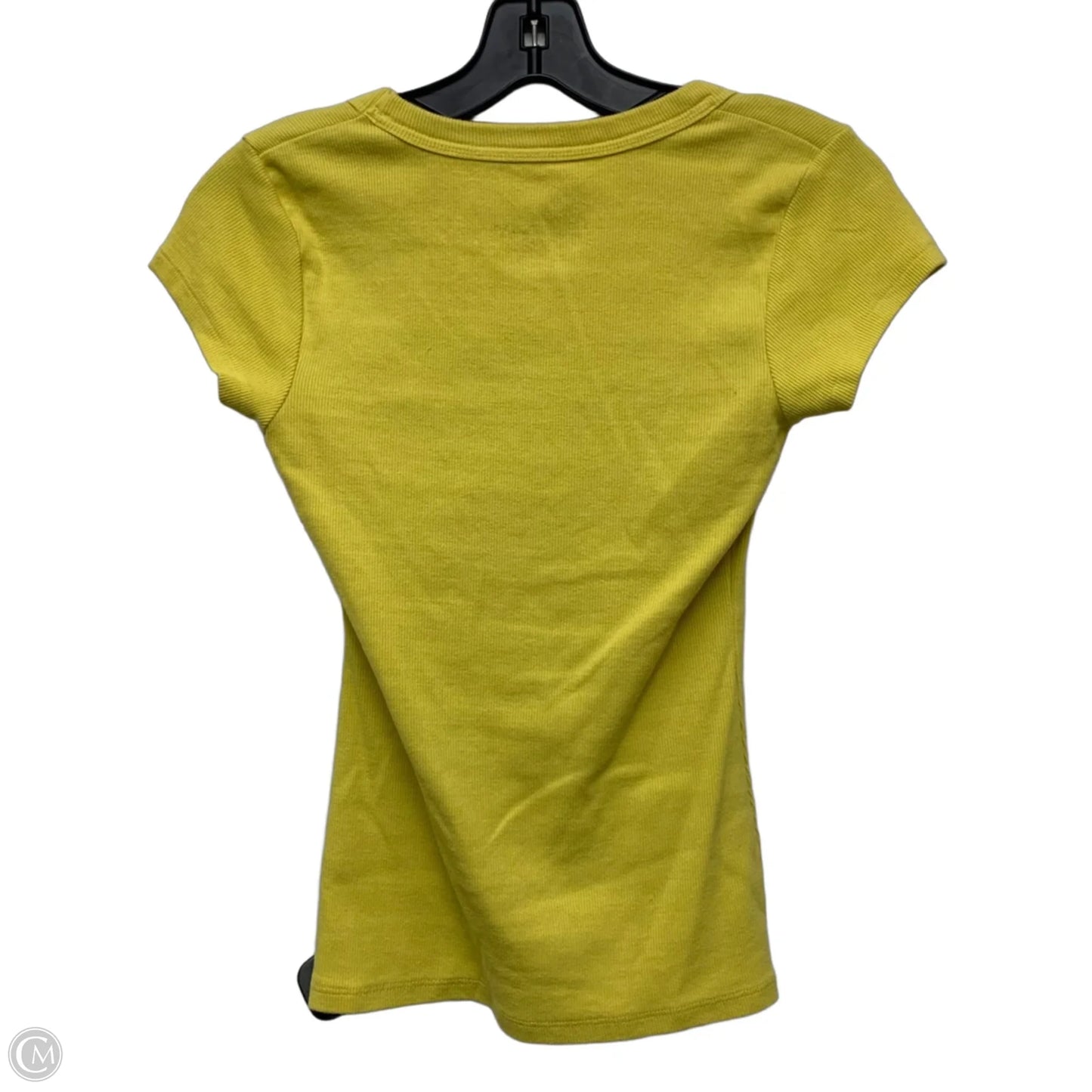 Top Short Sleeve Basic By Pilcro In Yellow, Size: S