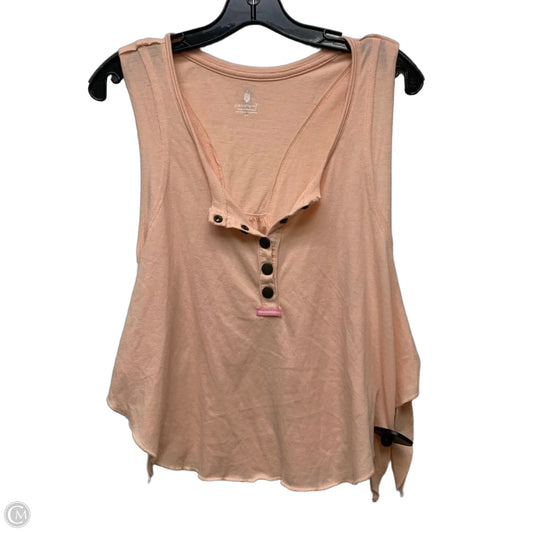 Top Sleeveless By Free People In Peach, Size: S