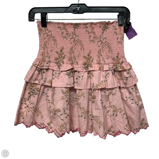 Skirt Mini & Short By Loveshackfancy In Pink, Size: S