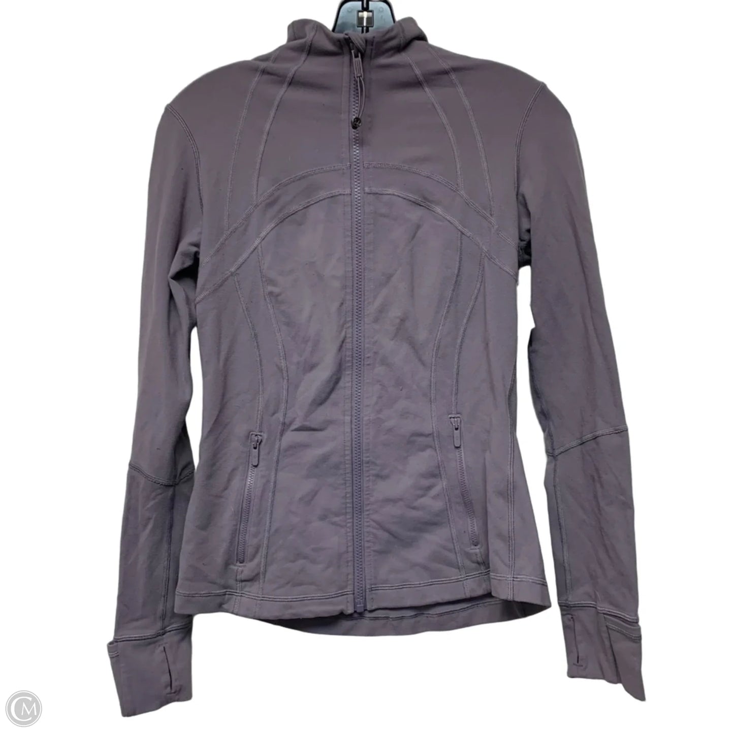 Athletic Jacket By Lululemon In Purple, Size: M