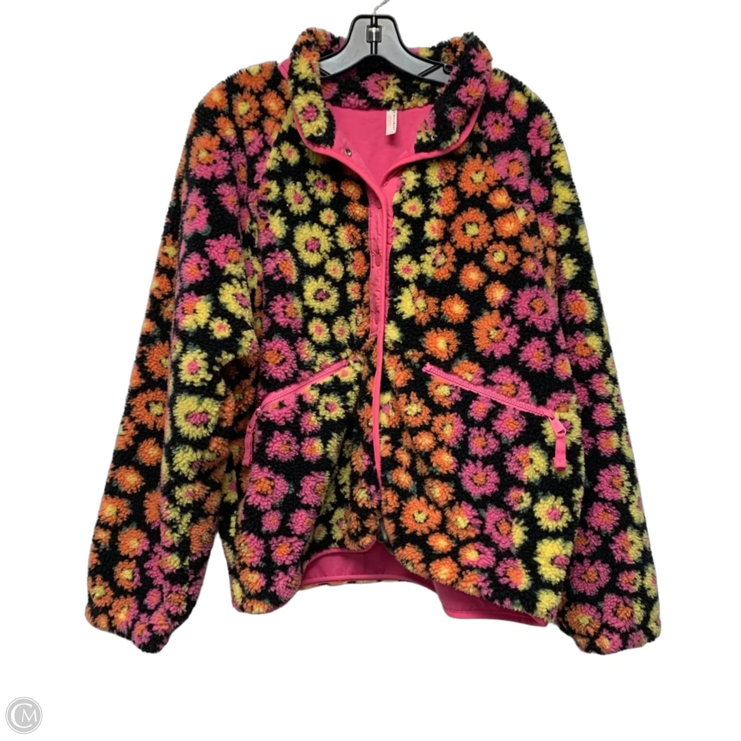 Jacket Faux Fur & Sherpa By Free People In Pink, Size: L