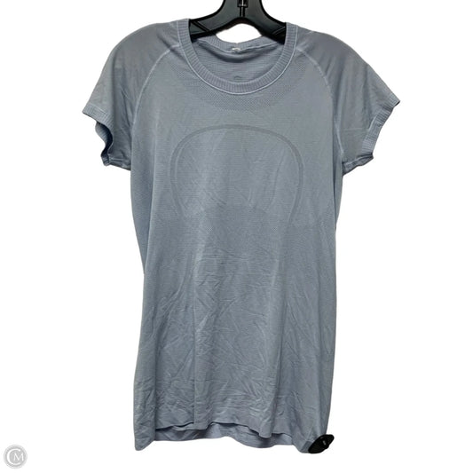 Athletic Top Short Sleeve By Lululemon In Blue, Size: M