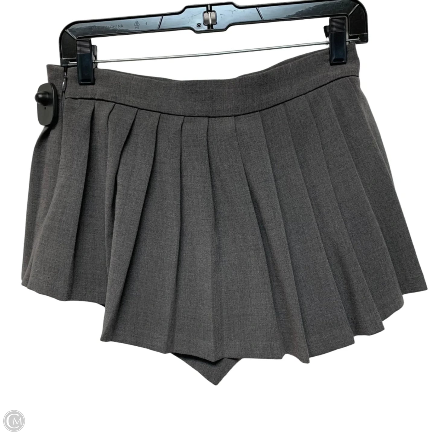 Skort By pushBUTTON In Grey, Size: L