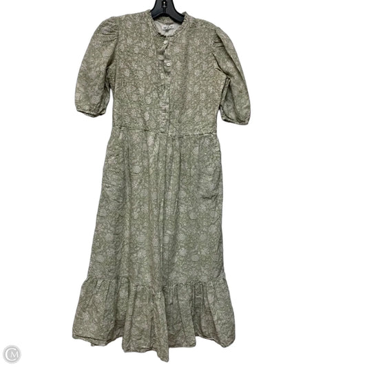Dress Casual Midi By beau & ro In Green, Size: Xs