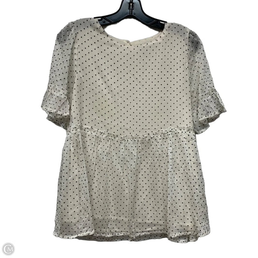 Blouse Short Sleeve By Hayden La In White, Size: S