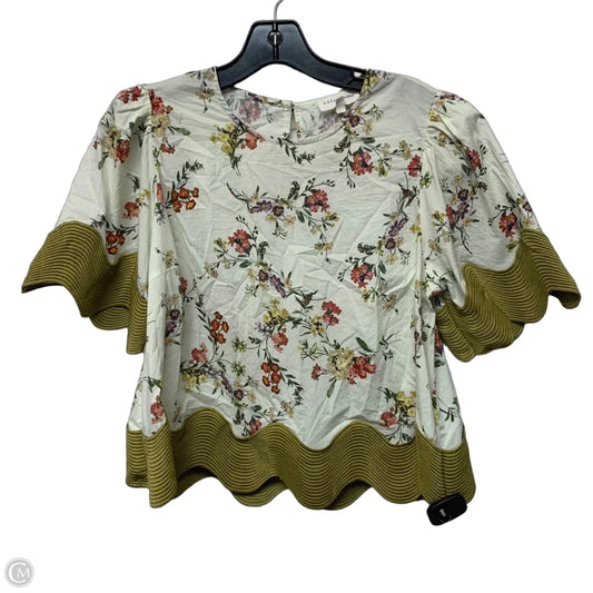 Top Short Sleeve By Entro In Cream, Size: M