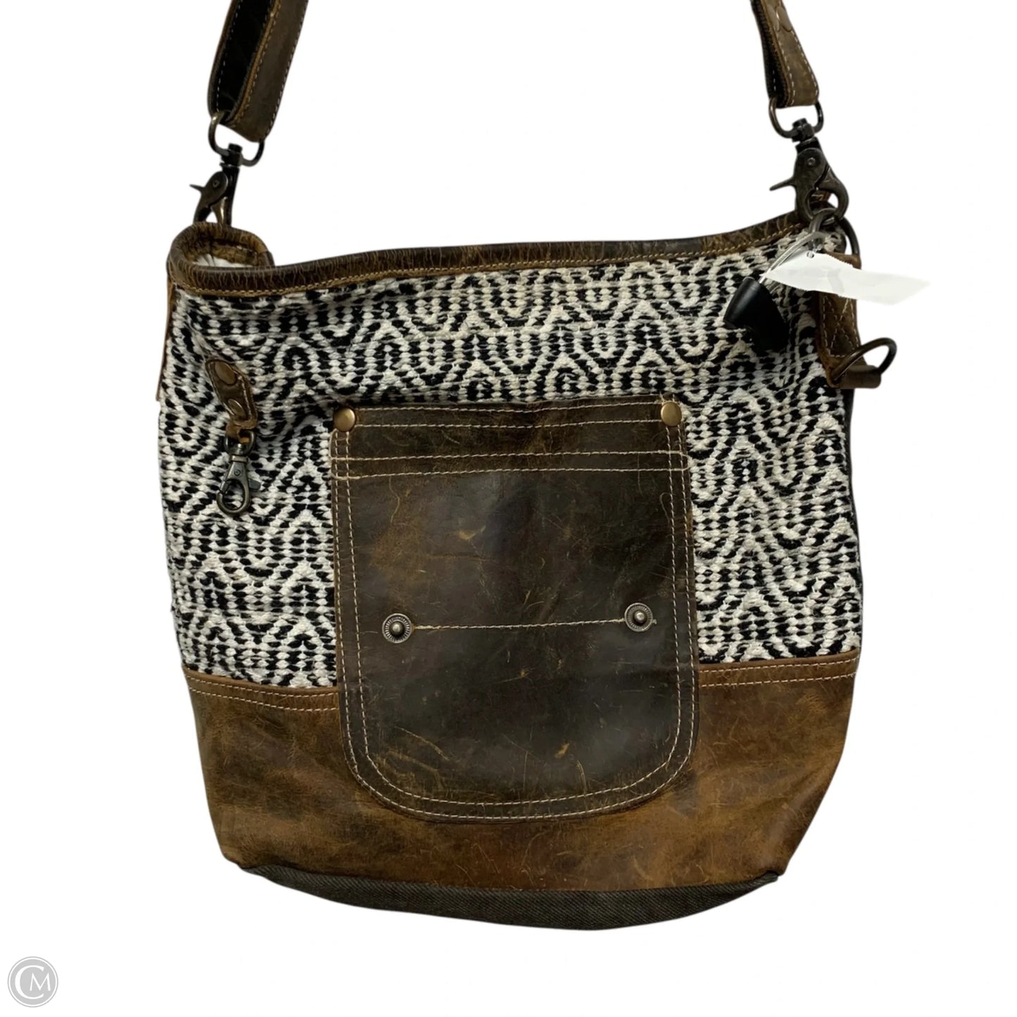 Crossbody Leather By Myra Bag, Size: Large