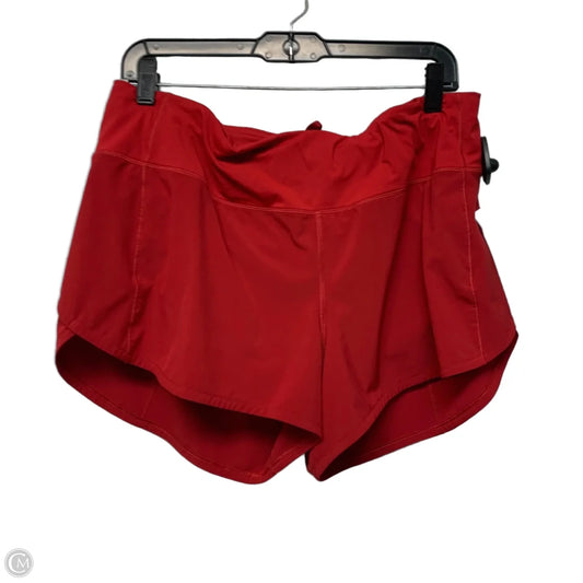 Athletic Shorts By Lululemon In Red, Size: L